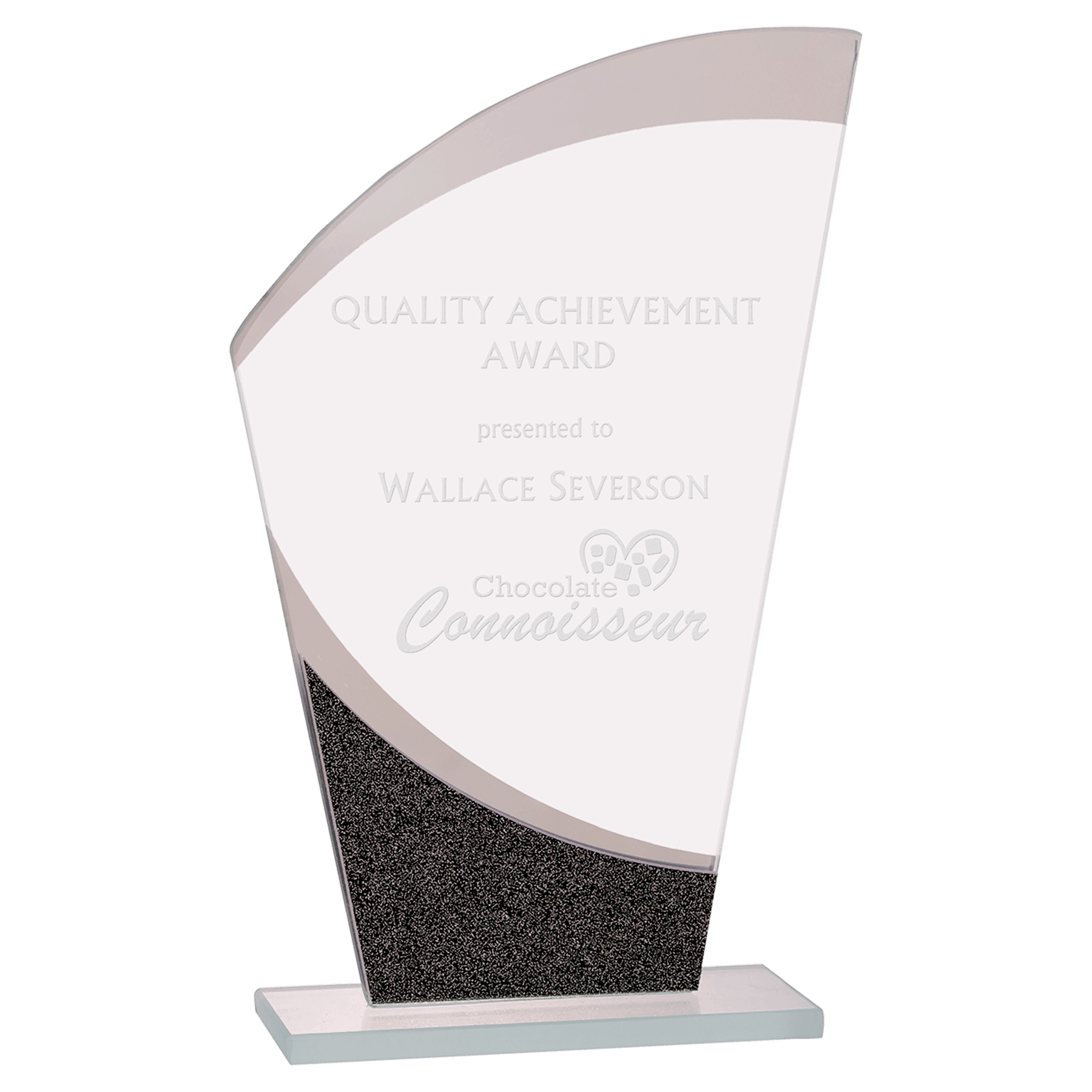 DGS12 - 8” Wave Designer Glass Award