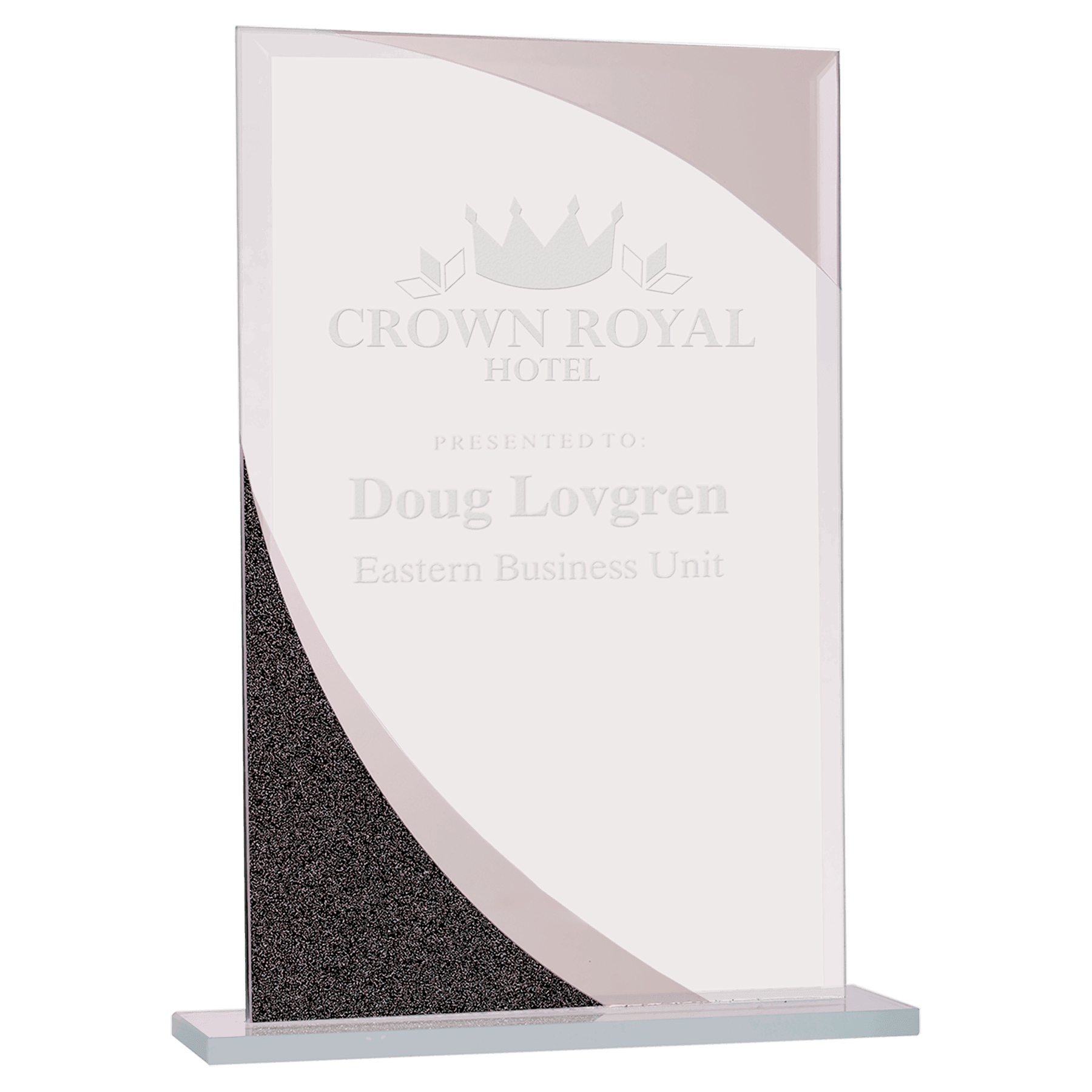 DGS22 - 8” Rectangle Designer Glass Award