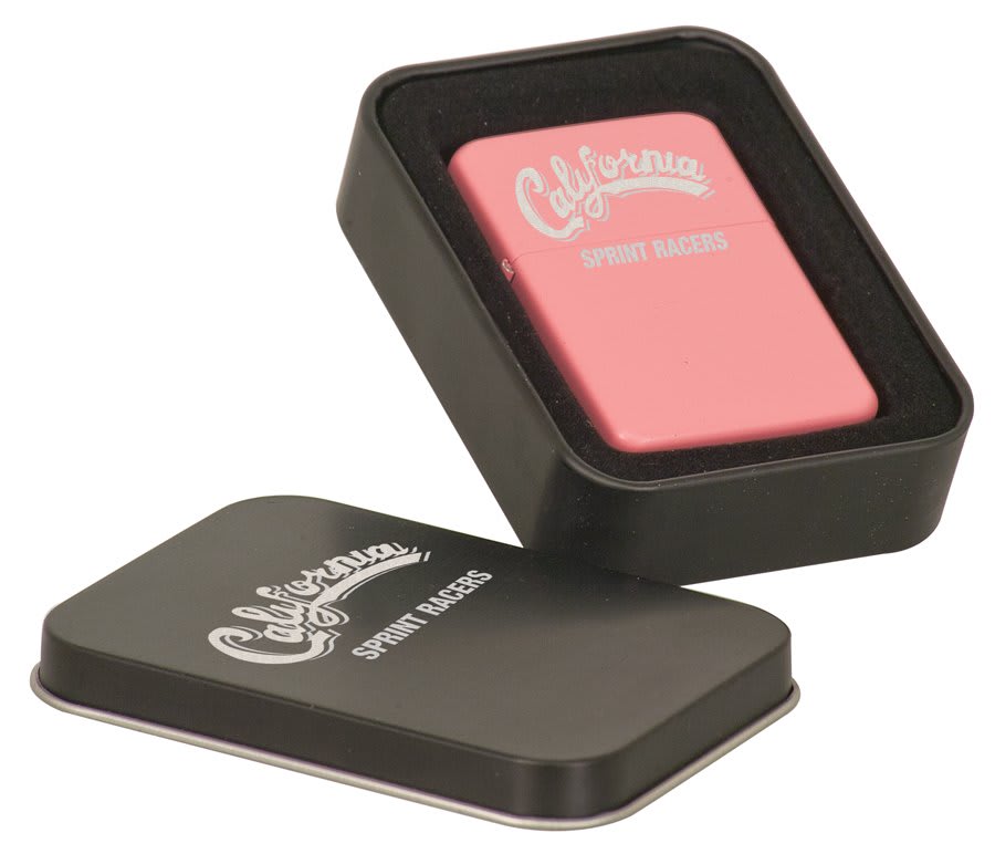 LL12 - Matte Pink Lighter in Black Tin