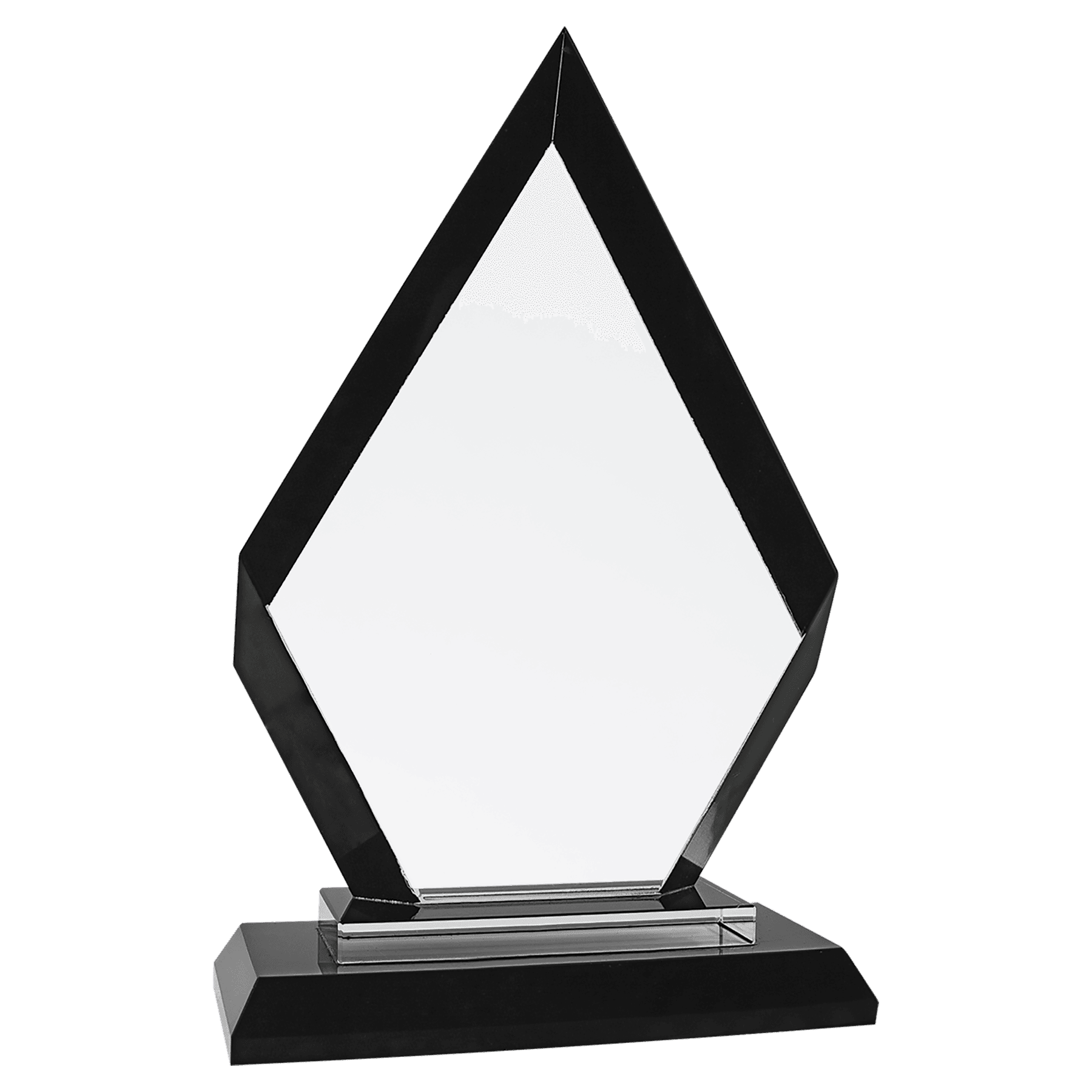 RGL11BK - 7.5” Diamond Black Regal Glass