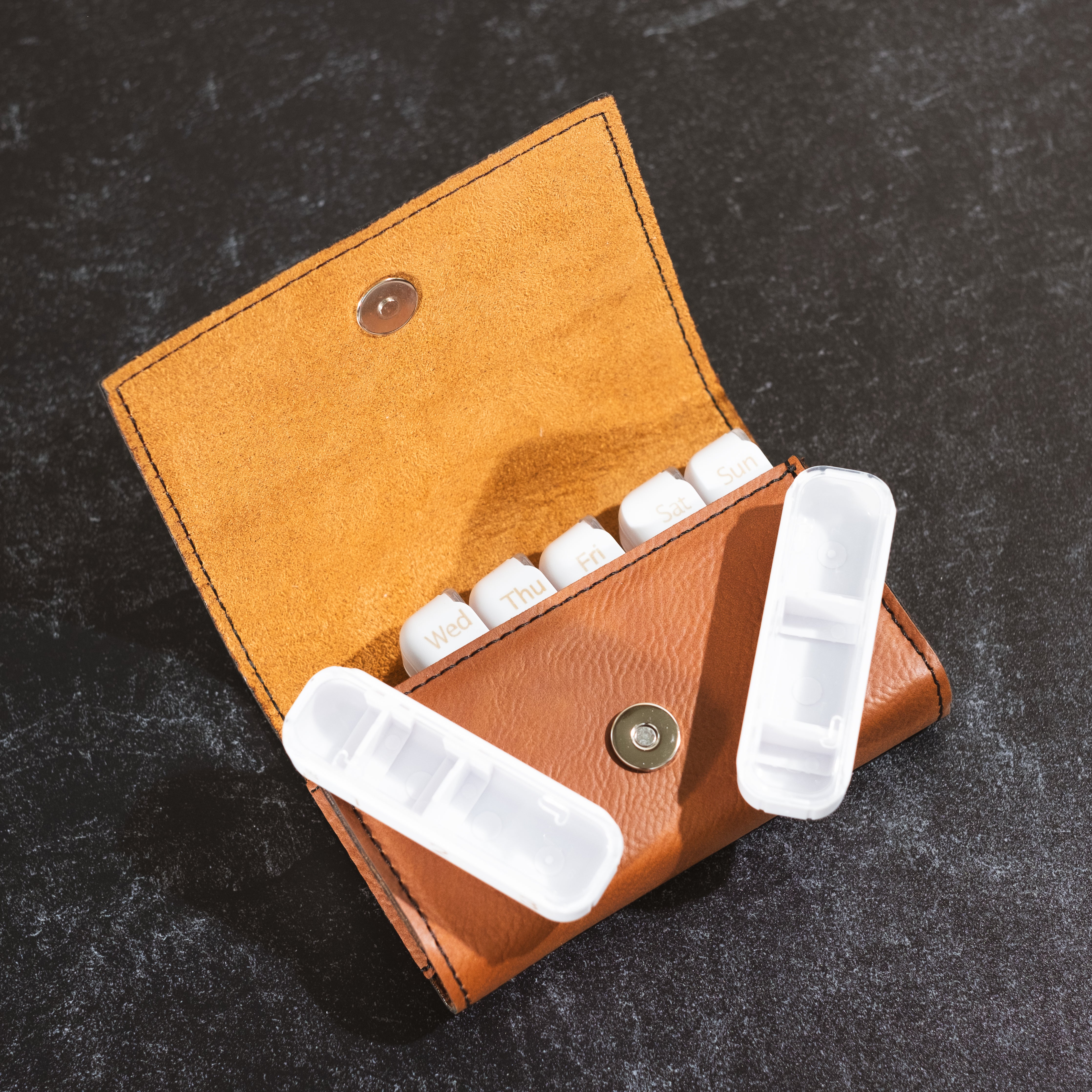 4.75” x 3.125” Rawhide Pill Box