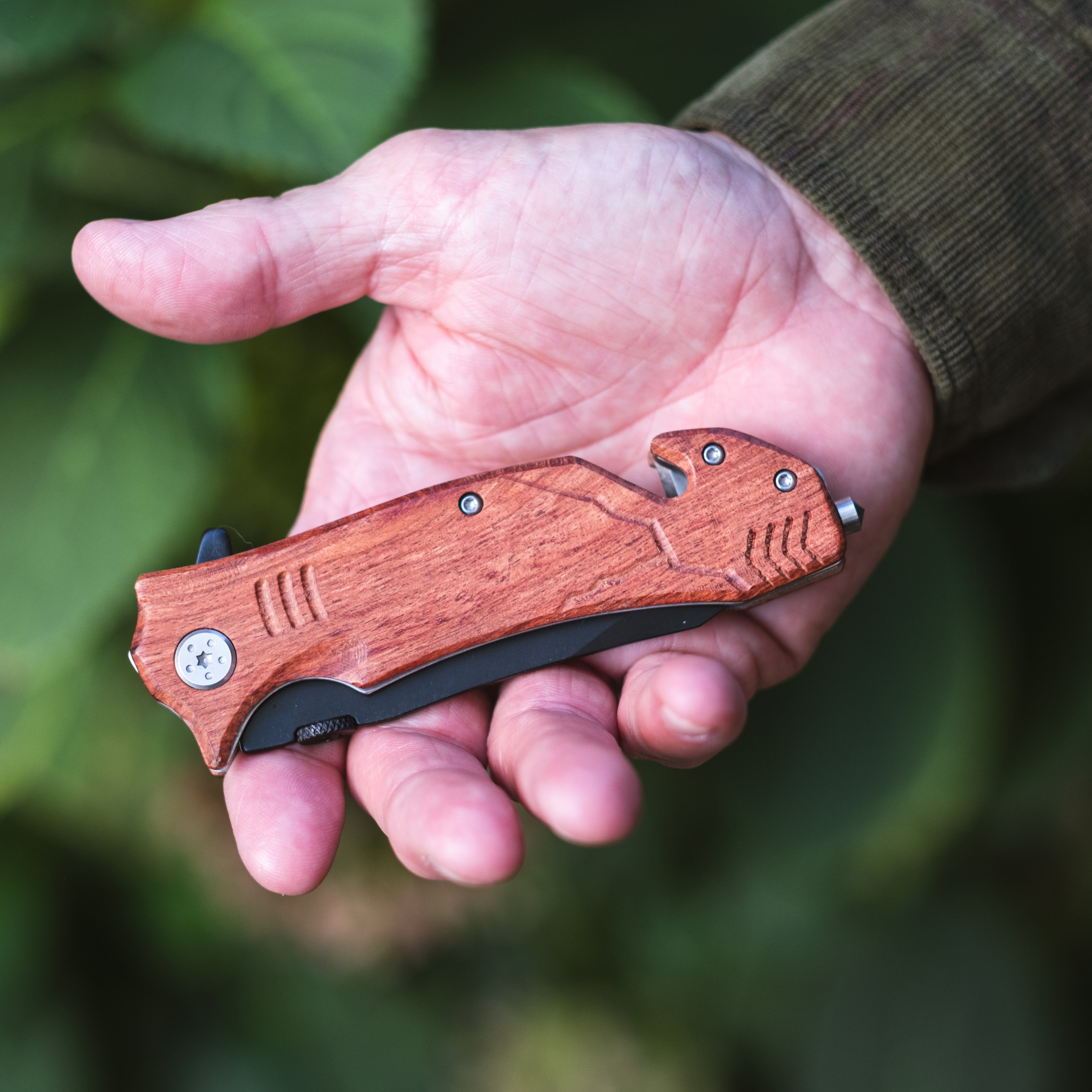 4.5” Wooden Rescue Knife