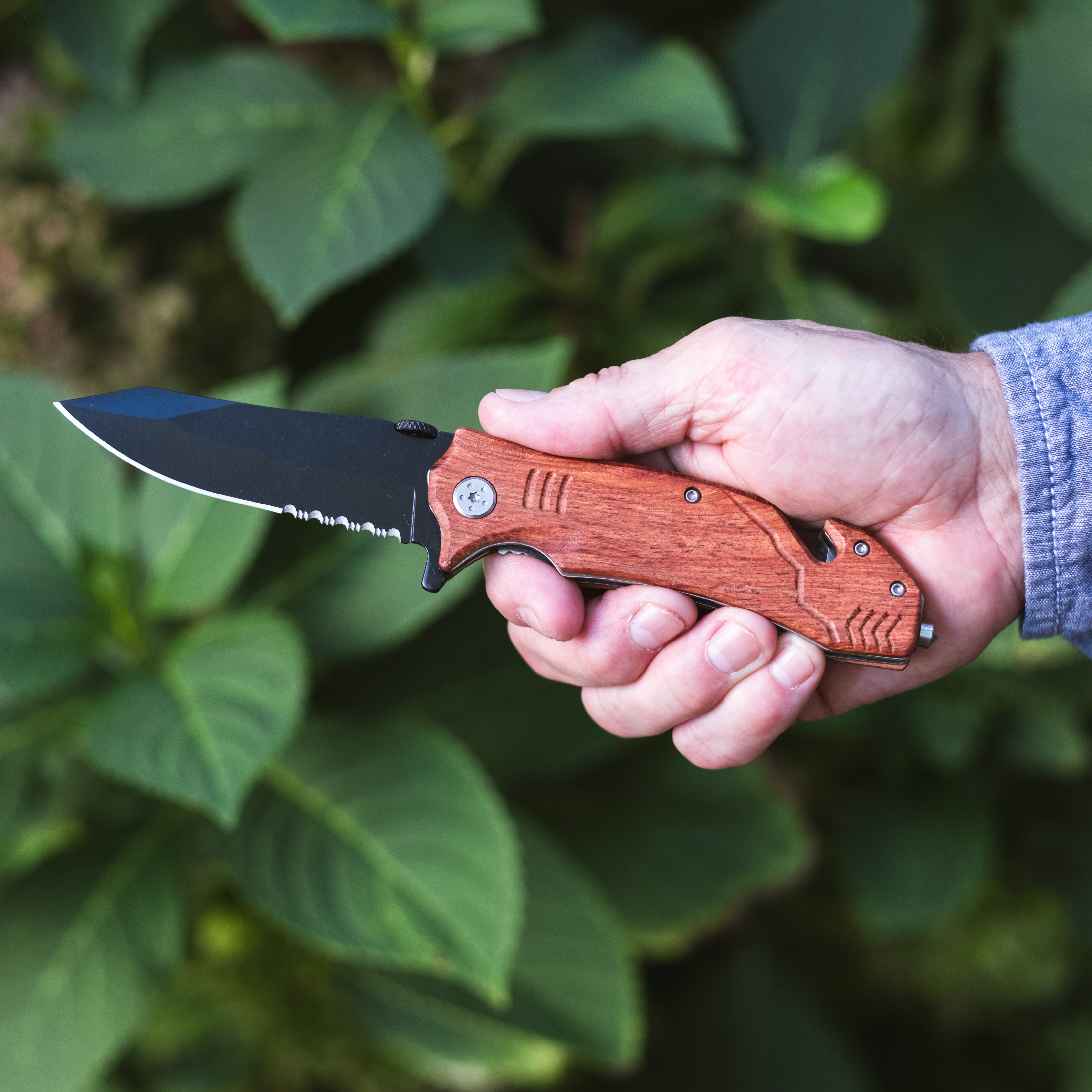 4.5” Wooden Rescue Knife