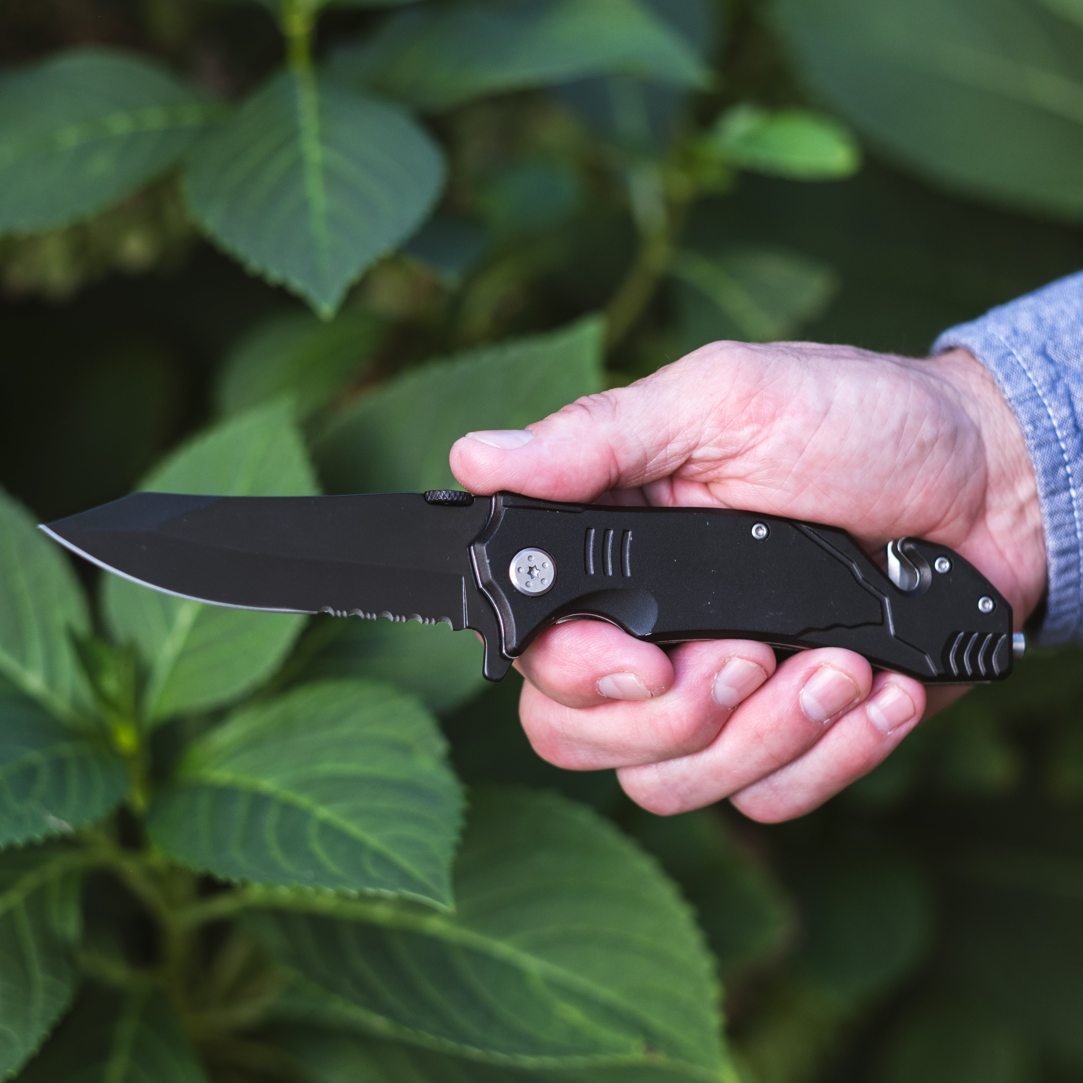 BR1001 - 4.5” Black Rescue Knife