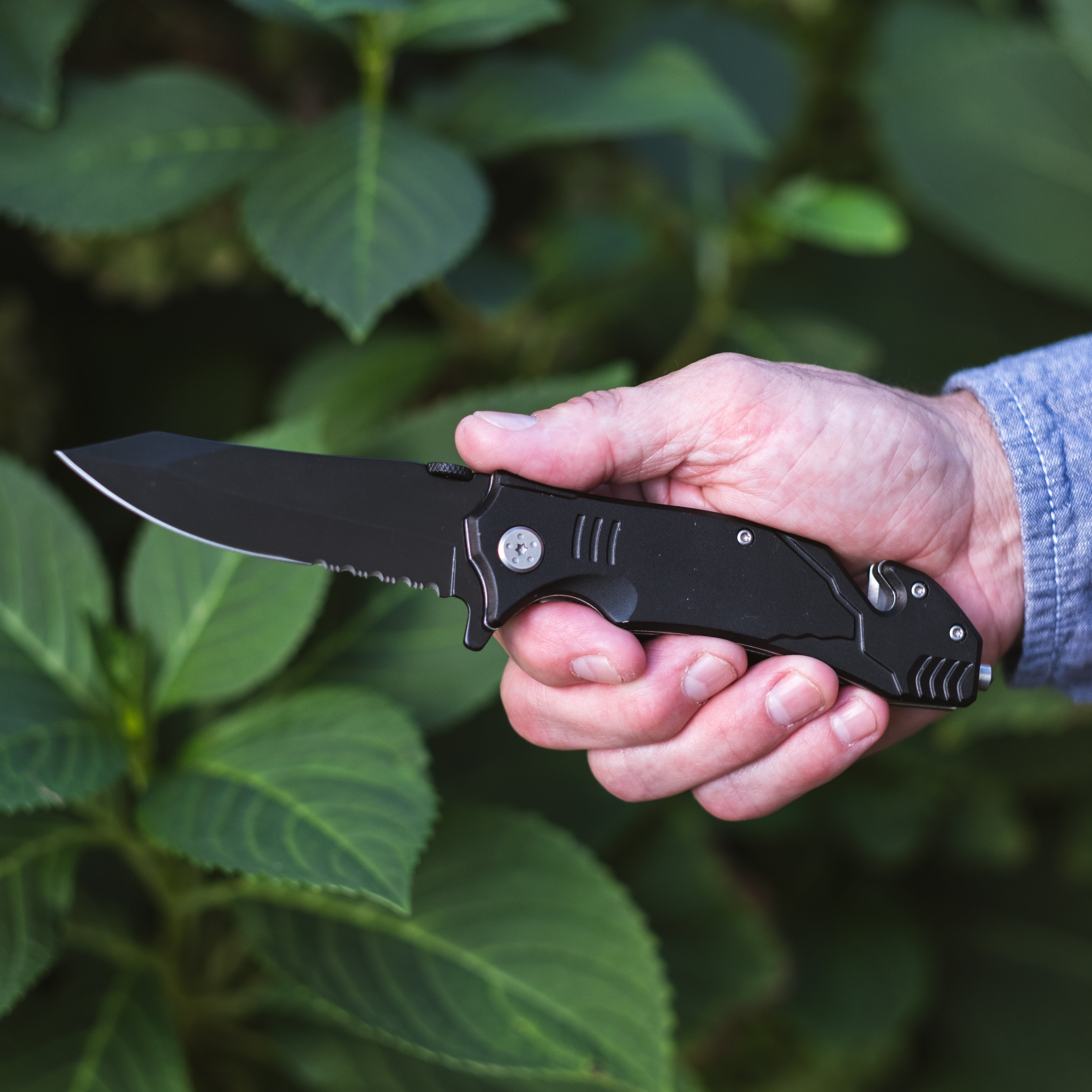 BR1001 - 4.5” Black Rescue Knife