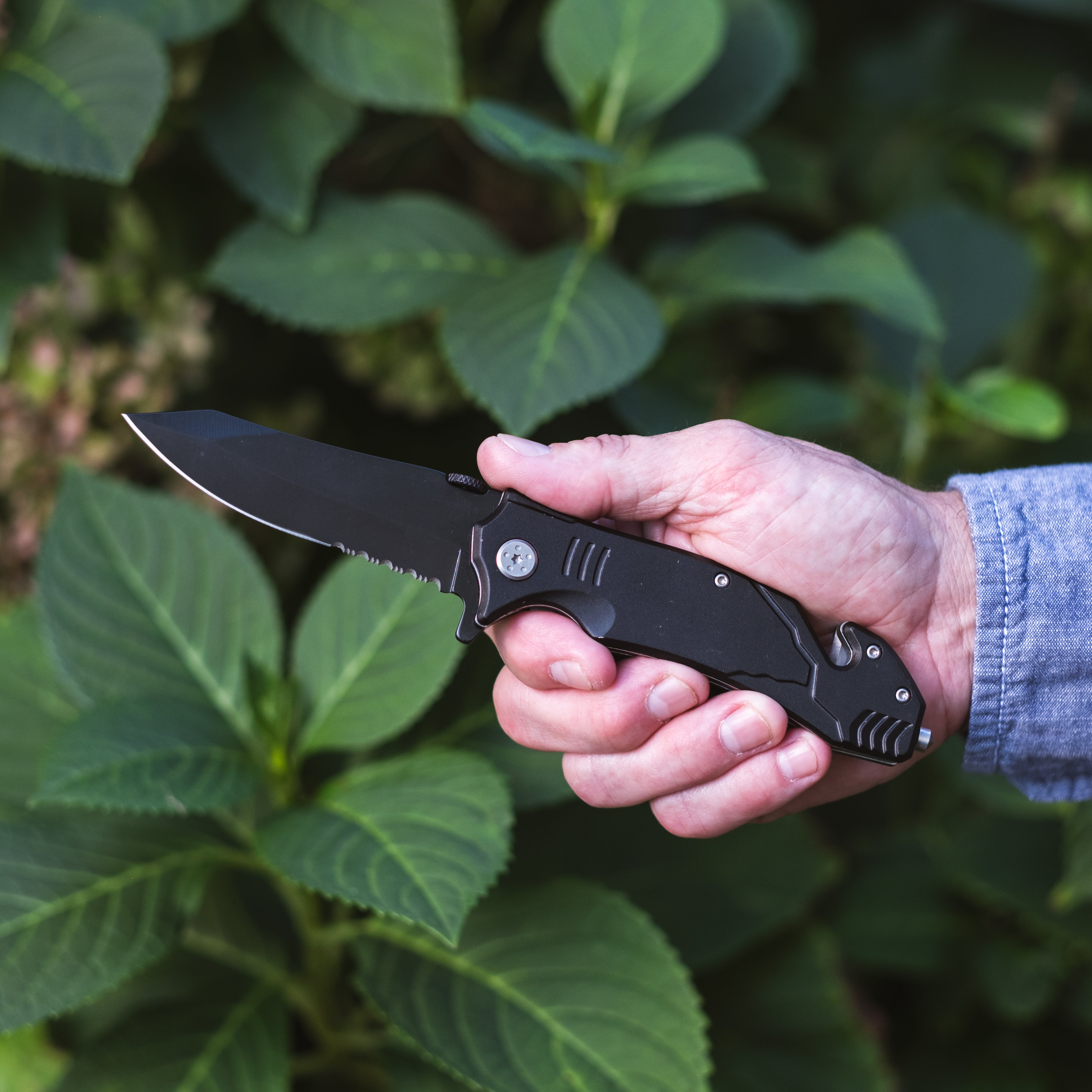 BR1001 - 4.5” Black Rescue Knife