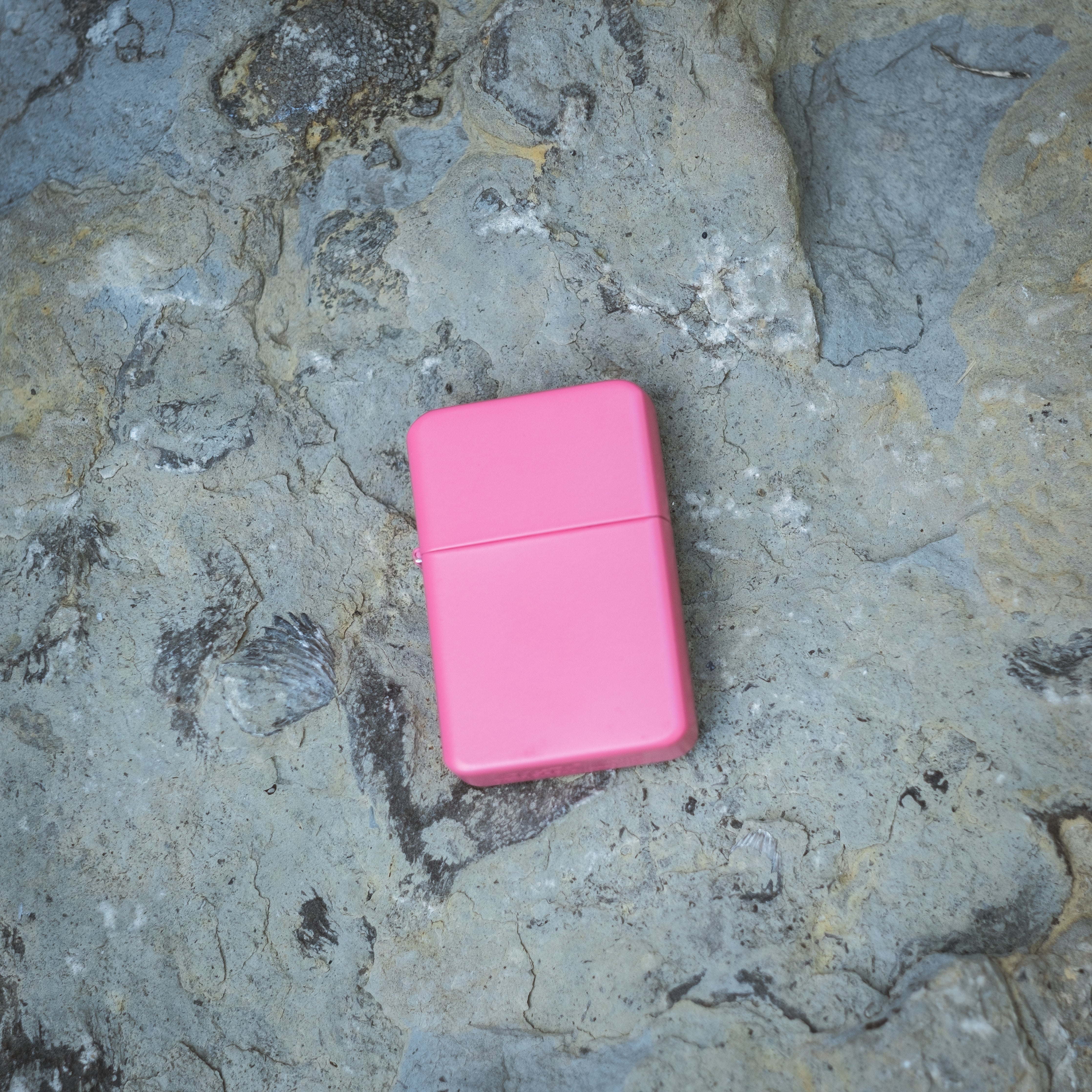 Matte Pink Lighter in Black Tin