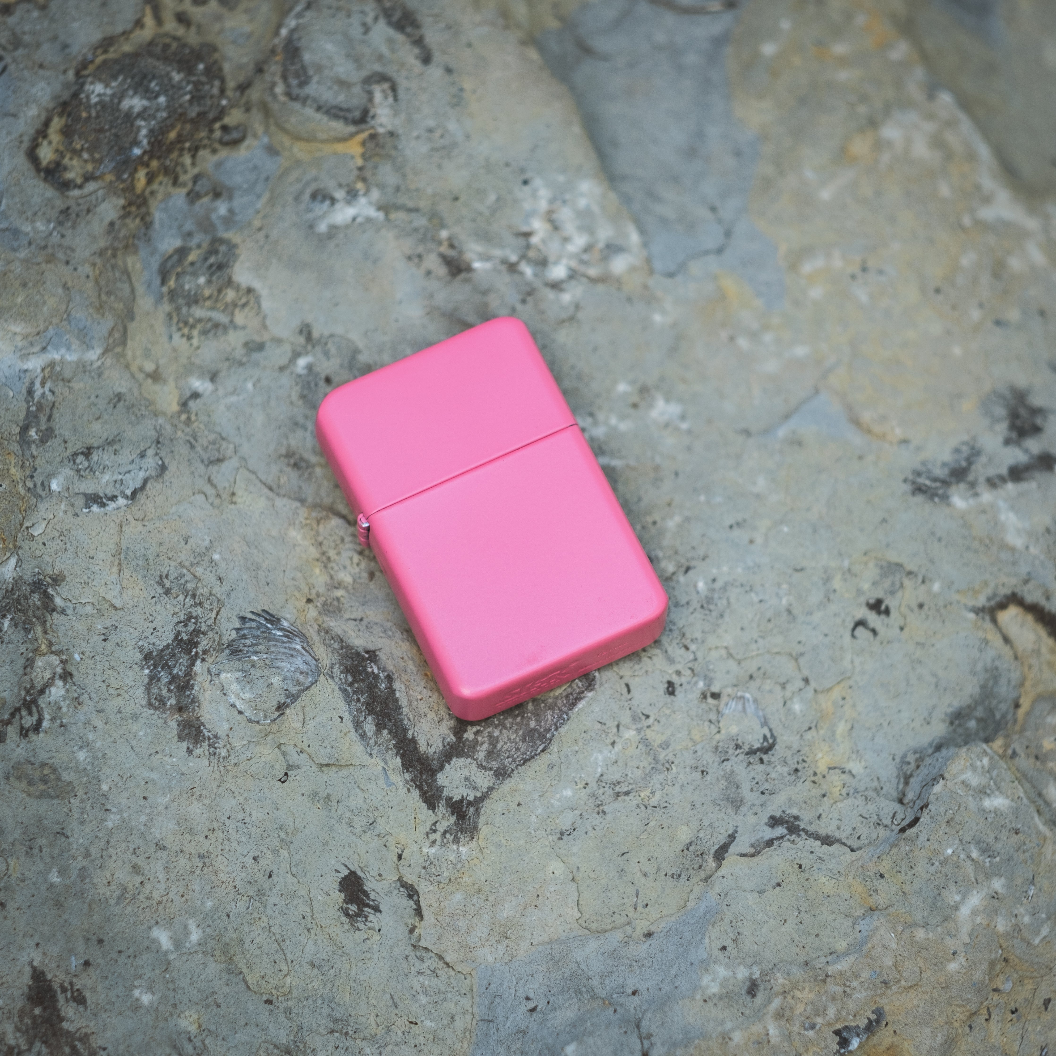 Matte Pink Lighter in Black Tin