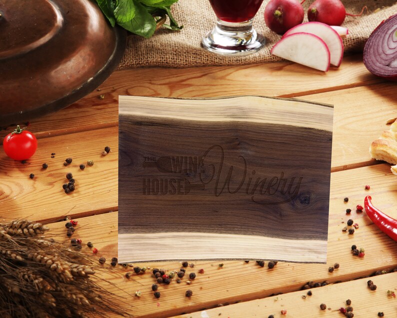 Black Walnut Cutting Board, Custom Wooden Cutting Board