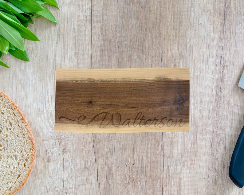 Black Walnut Cutting Board, Custom Wooden Cutting Board