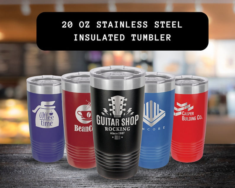 Custom Engraved Tumbler - 20 Oz Stainless Steel Tumbler