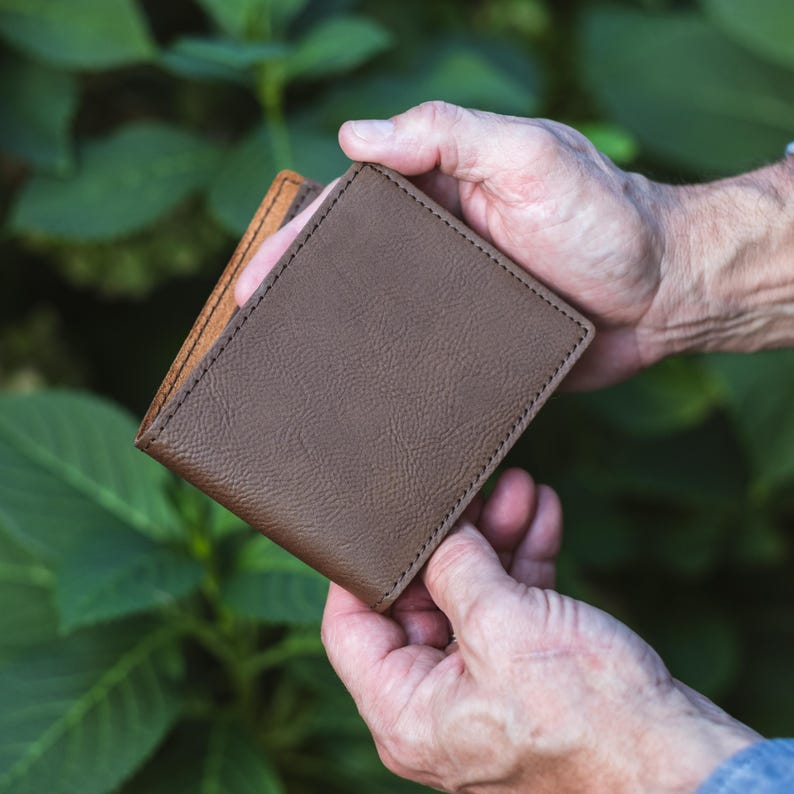 4.5” x 3.5” Dark Brown Bifold Wallet