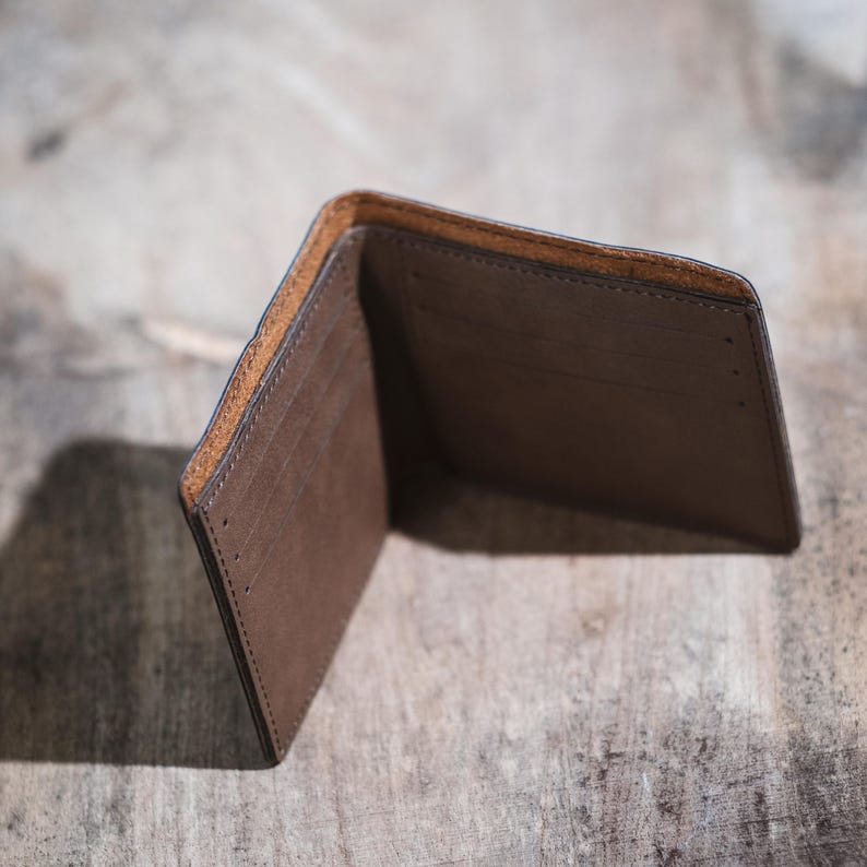 4.5” x 3.5” Dark Brown Bifold Wallet