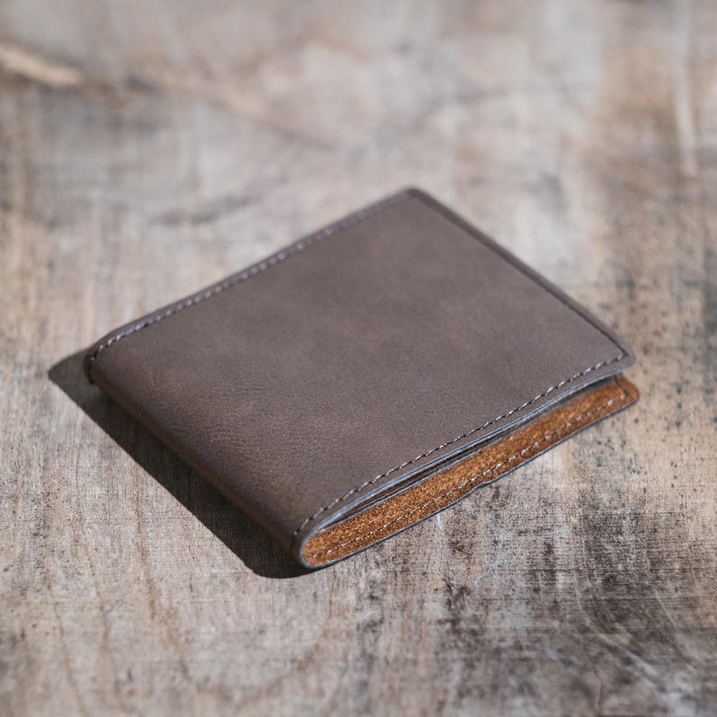 4.5” x 3.5” Dark Brown Bifold Wallet