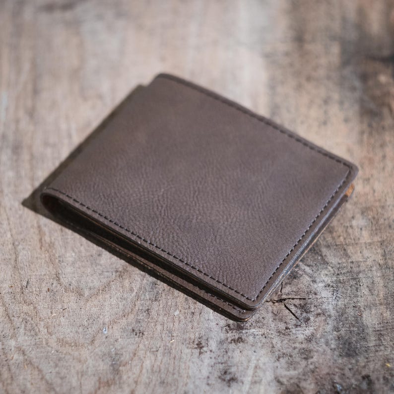 4.5” x 3.5” Dark Brown Bifold Wallet